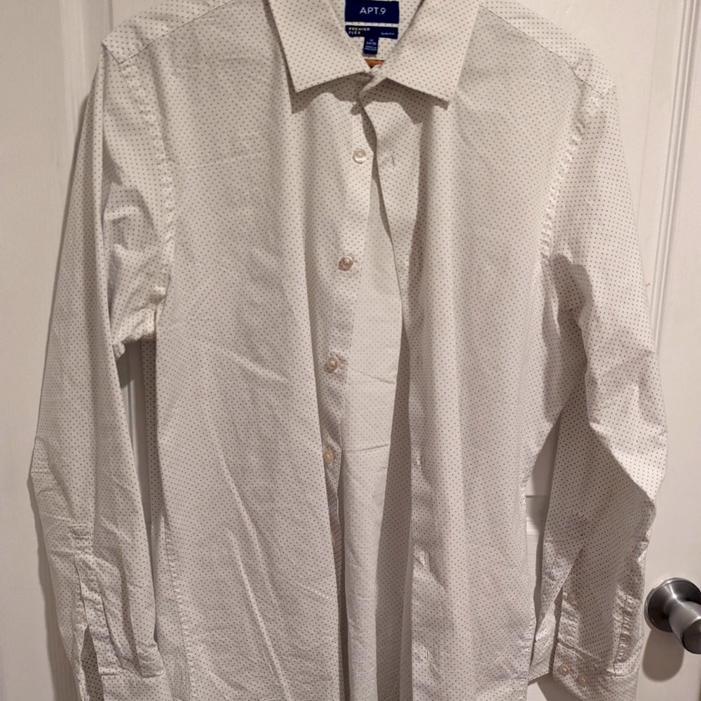 White men's button down
